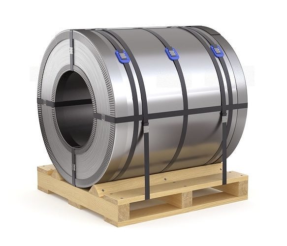 steel coil on pallet-2